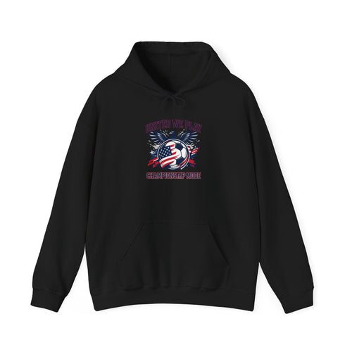 United We Play Hoodie | Country Pride, Retro Soccer Championship