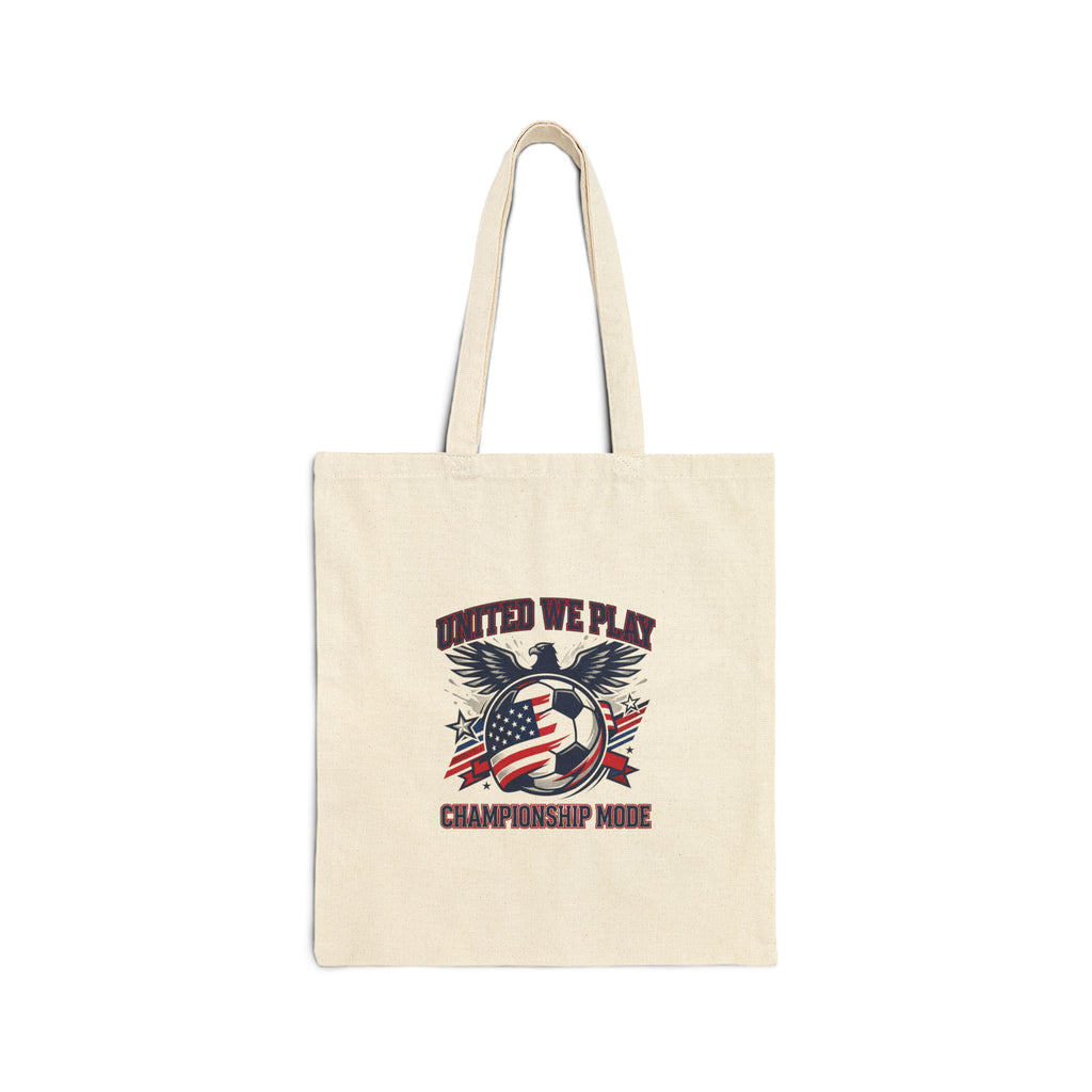 United We Play Soccer Tote, country pride retro soccer, championship season